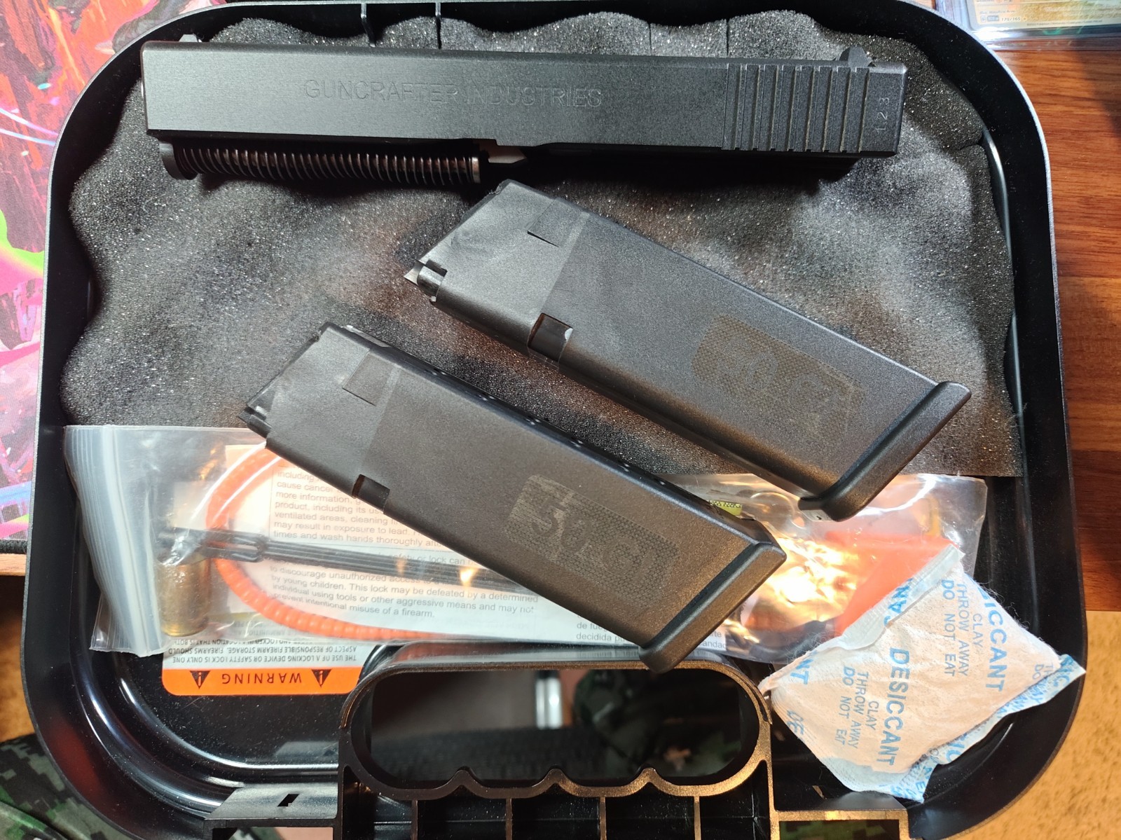 GI Glock .50 Caliber Conversion Slide Melonite Black w/2 9rnd Flush Mags Gen123