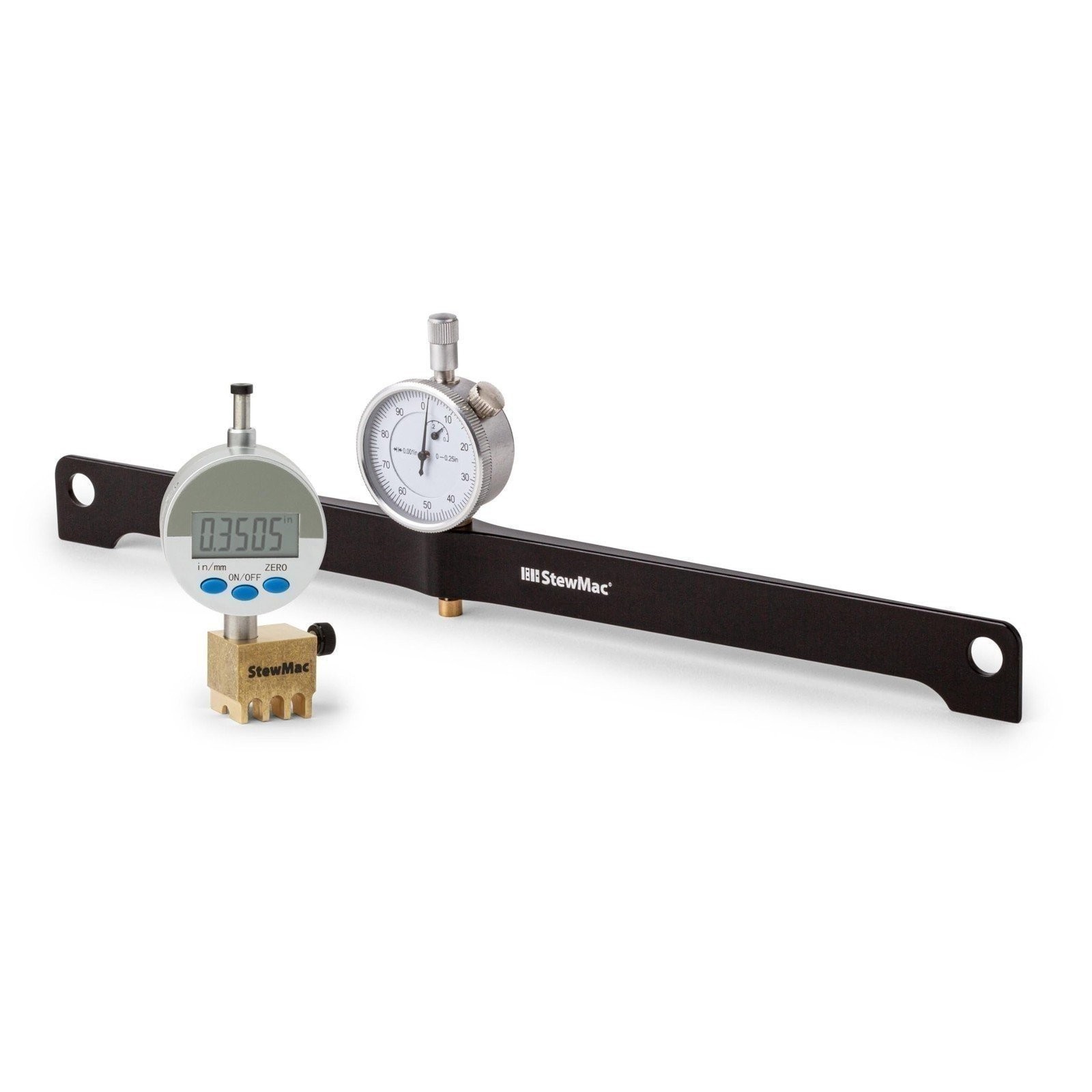 StewMac Neck Relief & Digital Nut Slotting Gauge Set – Precision Guitar Setup...