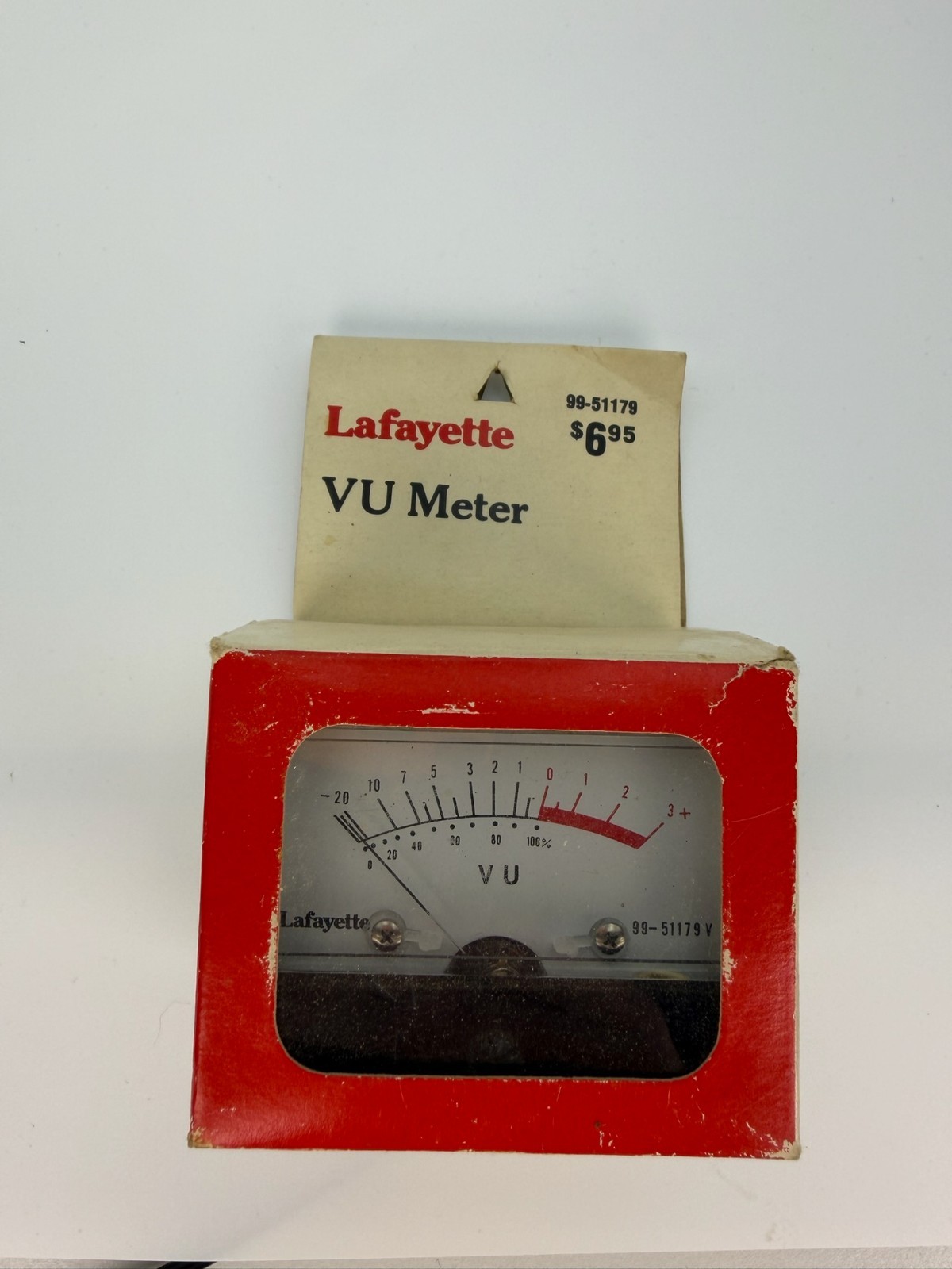 Vintage Lafayette VU Meter 99-51179 Audio Level Meter Panel Meter NOS