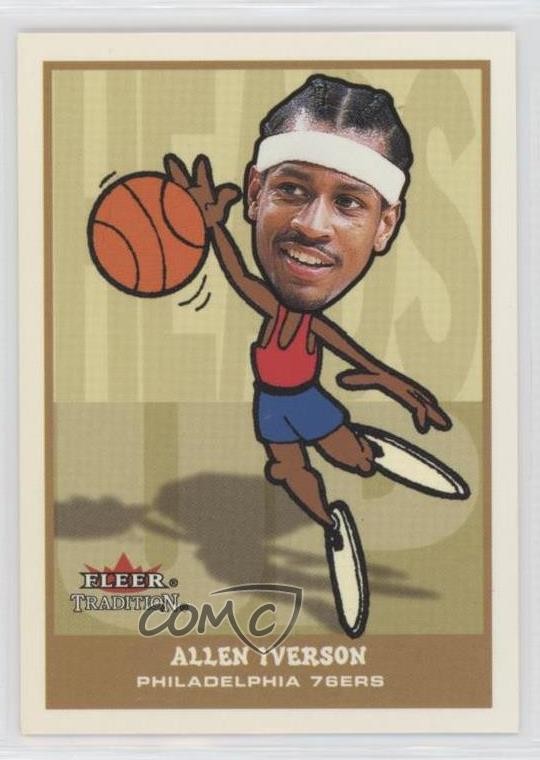 2002-03 Fleer Tradition Heads Up Allen Iverson #6HU HOF m4l