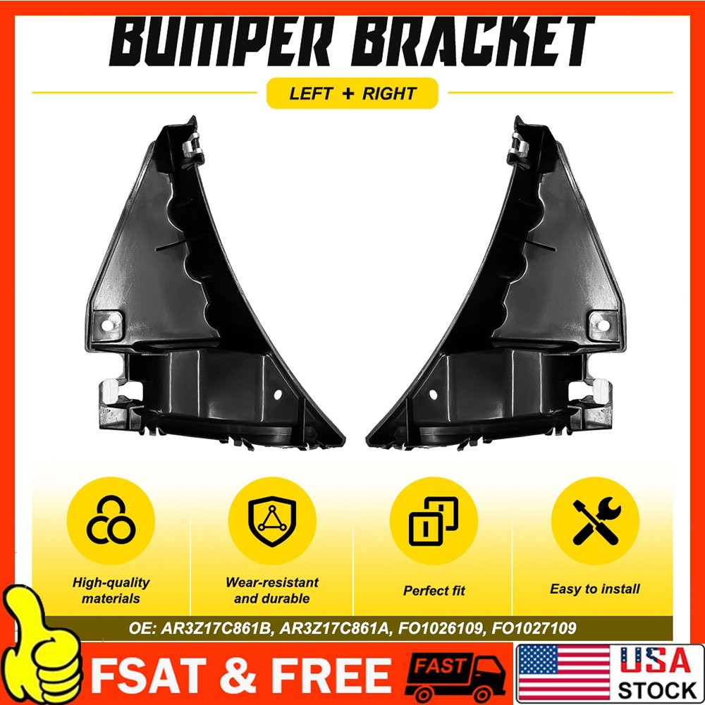 Bumper Retainer Set Fits 2010-2014 Ford Mustang Front Plastic Primed 1-10Set