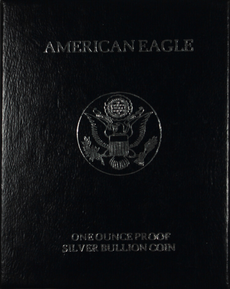 2004-W American Proof Silver Eagle-Mint Issued Presentation Box & COA (NO Coin) 2004-W American Proof Silver Eagle-Mint Issued Presentation Box & COA (NO Coin)