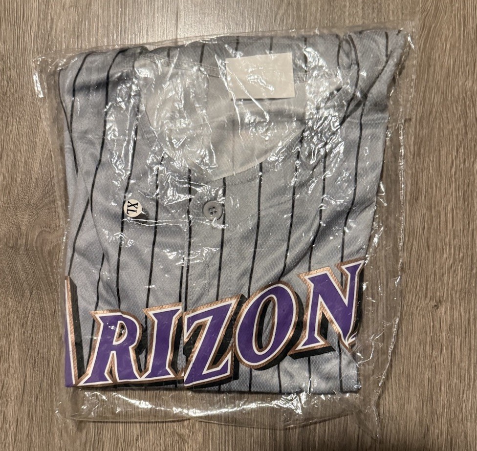 XL Arizona Diamondbacks AZ Dbacks 2001 World Series Throwback Jersey SGA 9/19/26 XL Arizona Diamondbacks AZ Dbacks 2001 World Series Throwback Jersey SGA 9/19/26