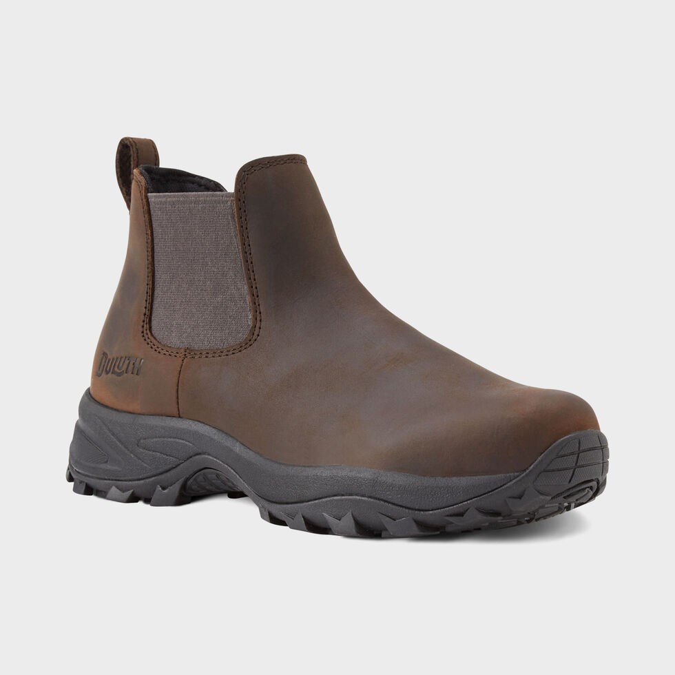 Duluth Women's Wild Boar Leather Slip On Dark Brown  Boots -  - NEW