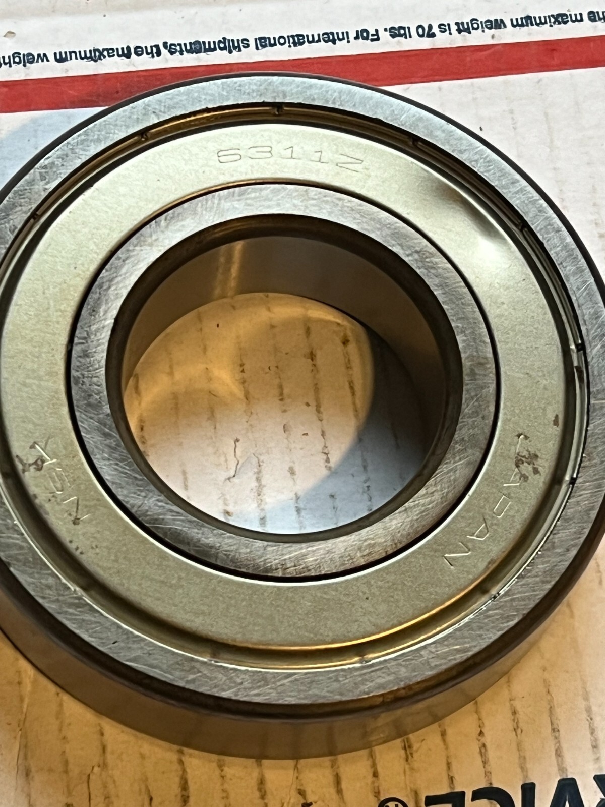 nsk 6311z nos no packaging dent in seal