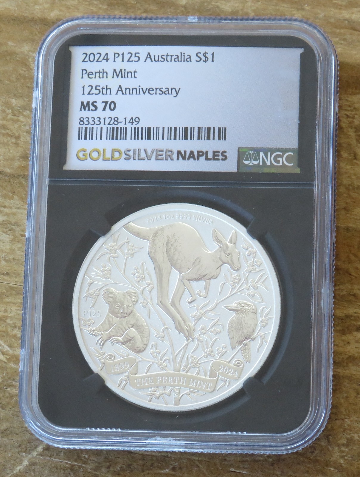 2024-P125 Australia Silver 1 OZ 125th Anniversary NGC MS70 - 8333128-149 2024-P125 Australia Silver 1 OZ 125th Anniversary NGC MS70 - 8333128-149
