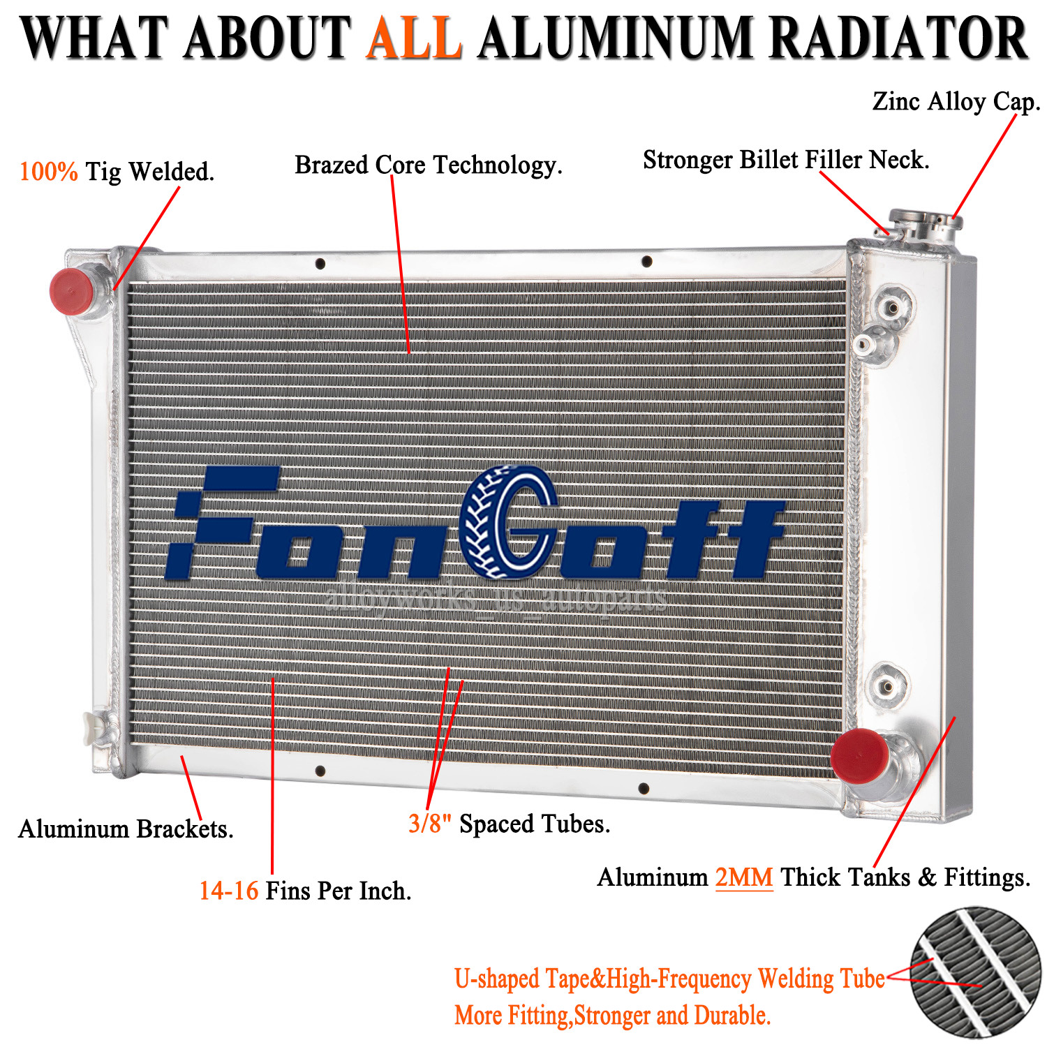 4 Core Aluminum Radiator Fit 1967-1972 1970 Chevy C/K C10 C20 C30 Pickup Truck