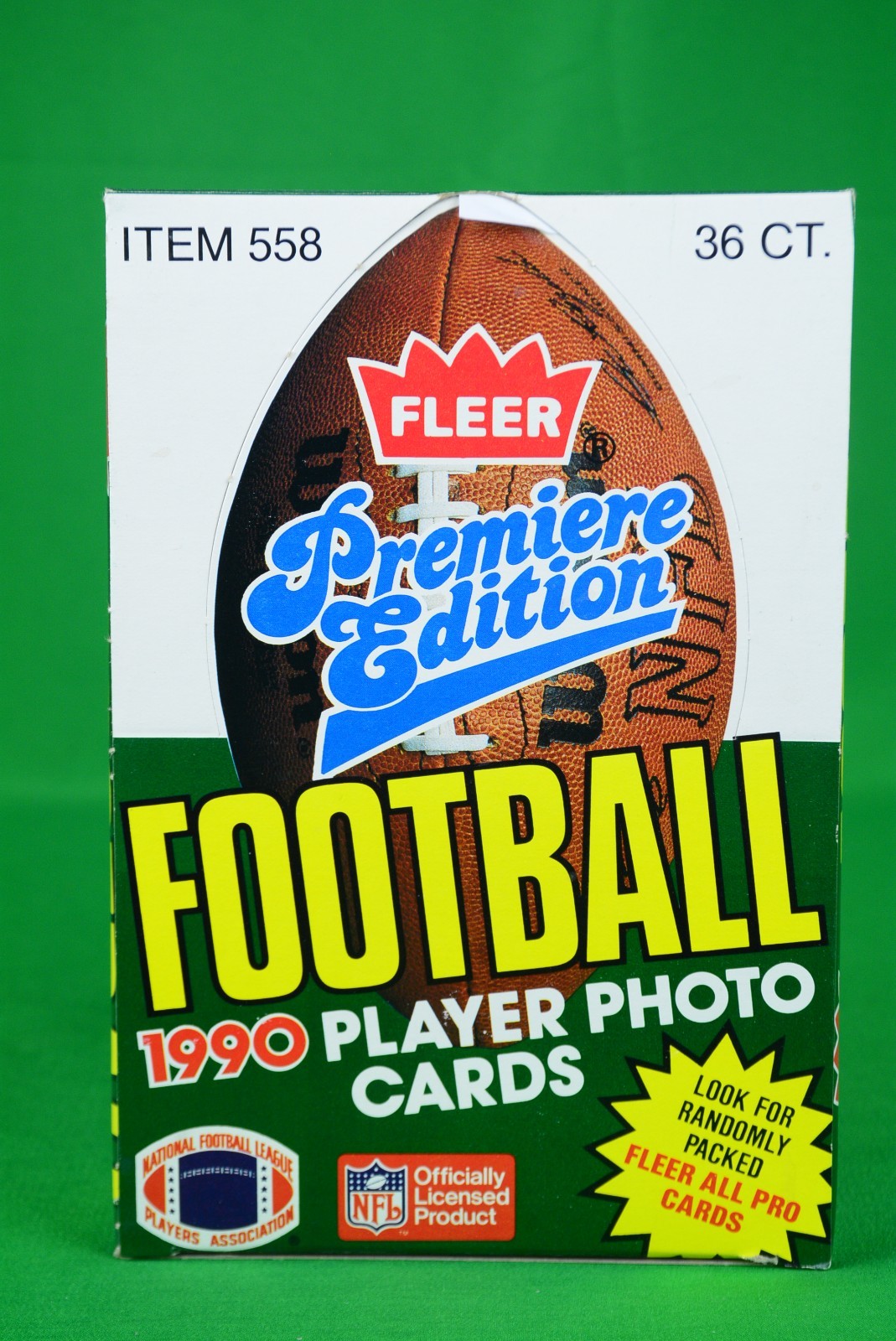 1990 Fleer Premiere Edition Box - W/ 36 Factory Sealed Packs 1990 Fleer Premiere Edition Box - W/ 36 Factory Sealed Packs