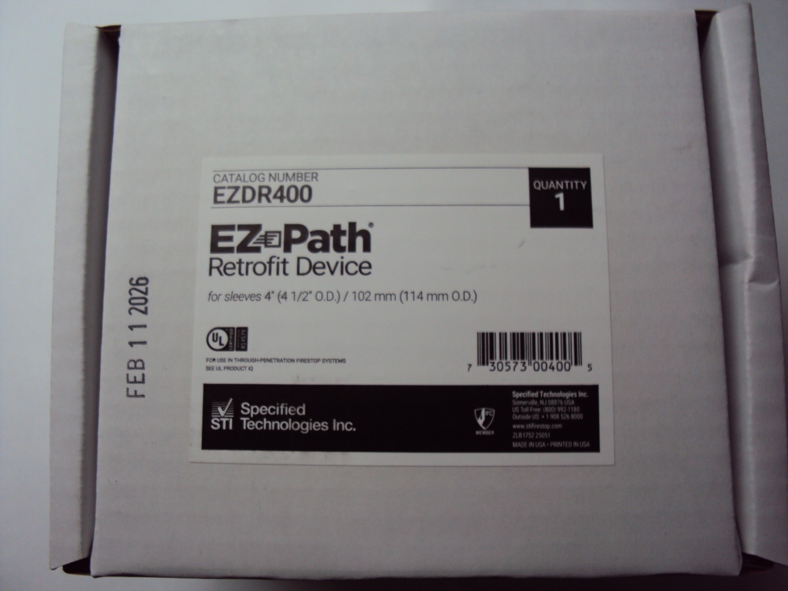 STI EZDR400 EZ PATH Retrofit Device Fire Barrier ,Square for 4\