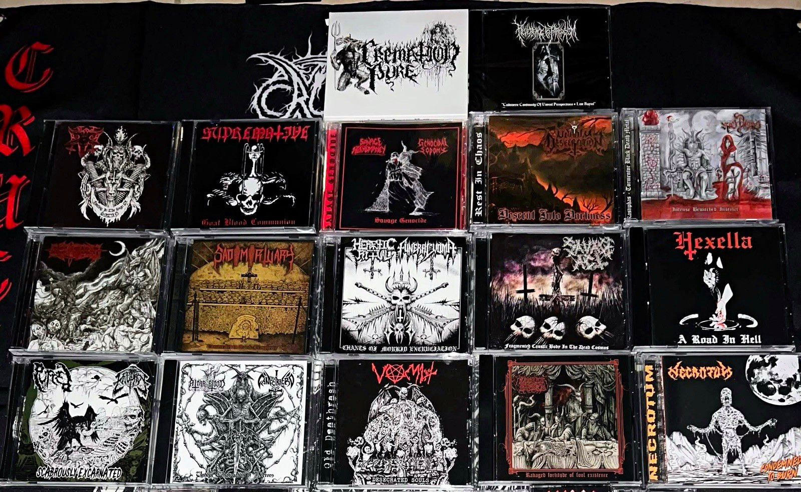 LOT 17 Death Metal CDs + 2 FREE BONUS CD New Underground