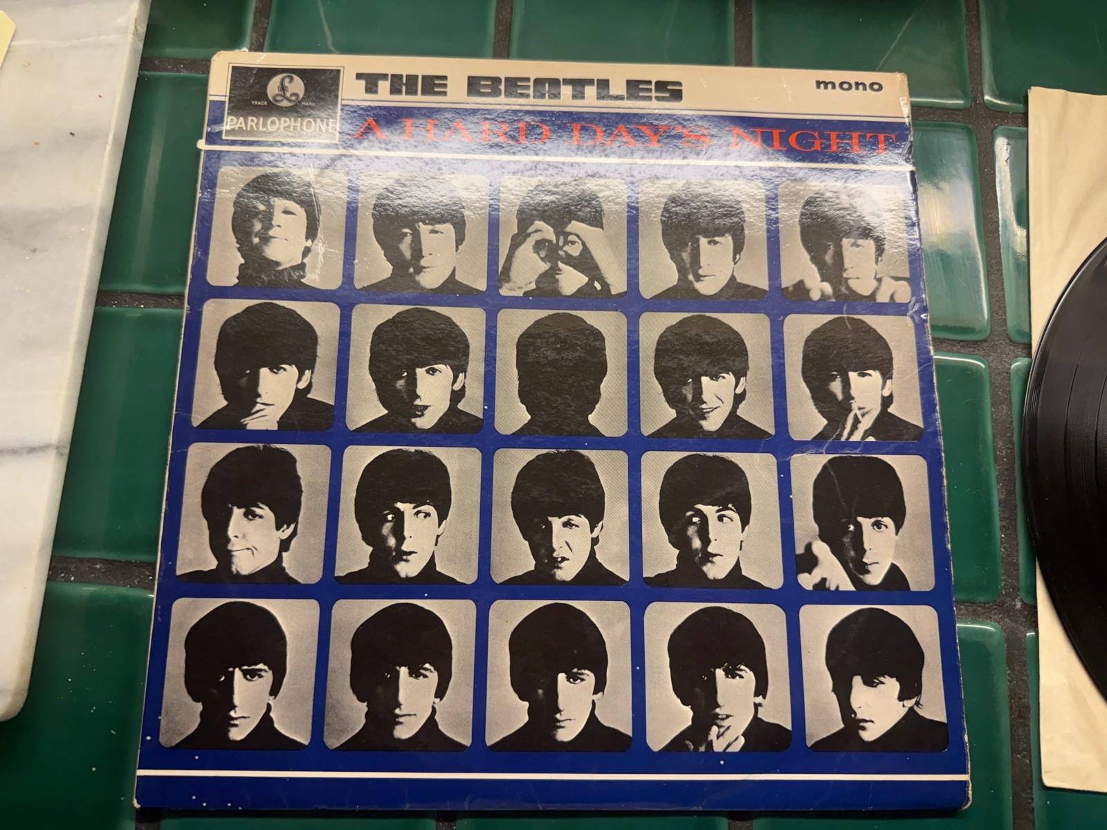 BEATLES A HARD DAY\'S NIGHT 1964 UK 1st PRESS MONO PMC 1230 very clean vinyl BEATLES A HARD DAY\'S NIGHT 1964 UK 1st PRESS MONO PMC 1230 very clean vinyl