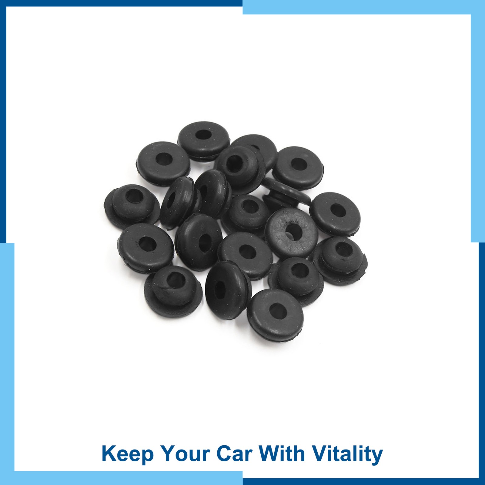 Universal Pack (20) 6mm Black Rubber Shock Absorber Bushings for Car Motorcycle Universal Pack (20) 6mm Black Rubber Shock Absorber Bushings for Car Motorcycle