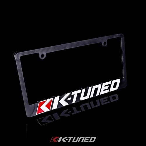 K-Tuned for License Plate Frame - White and Red Logo