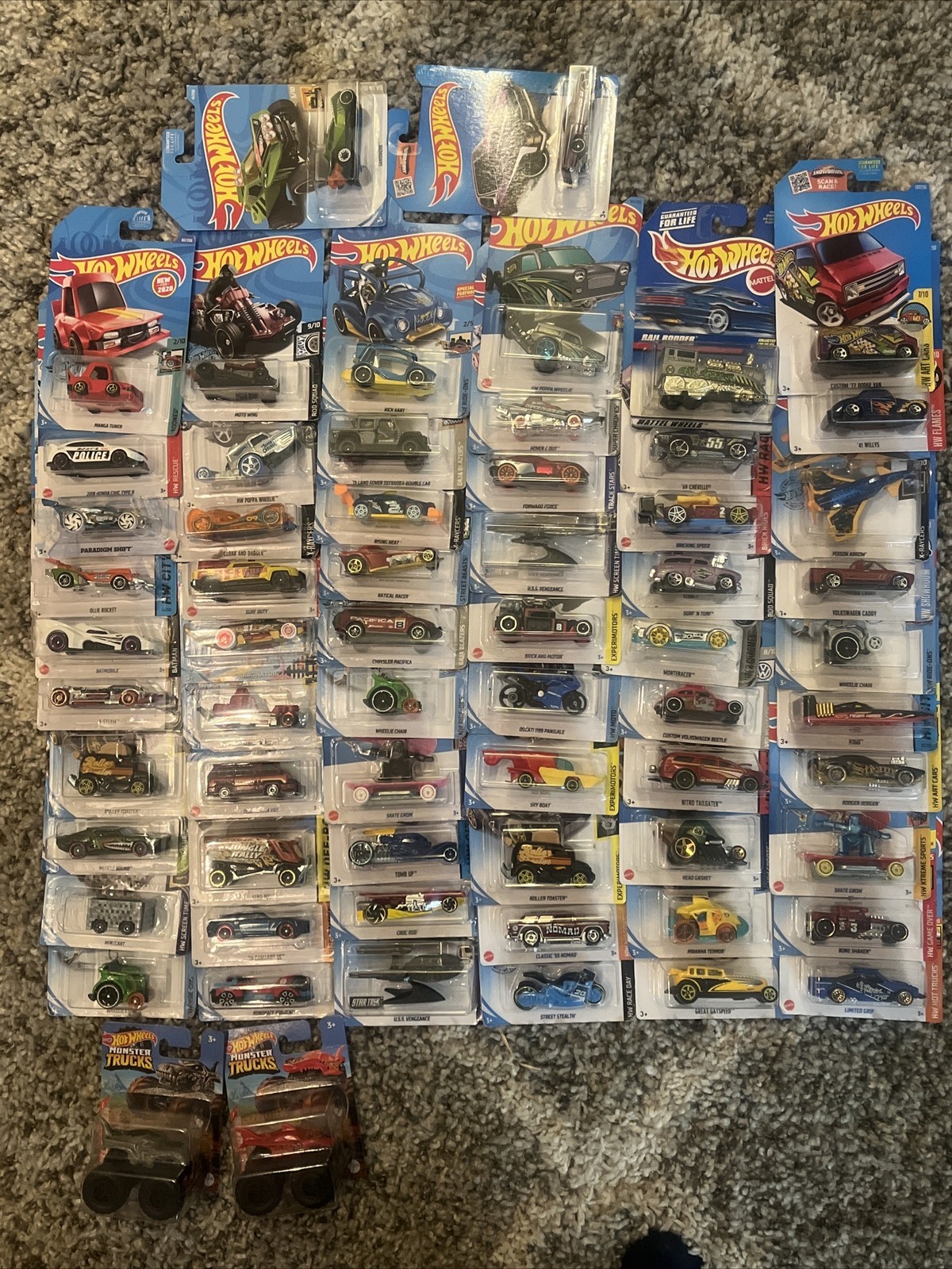 Hot Wheels big lot lot of 64 2014 To 2021