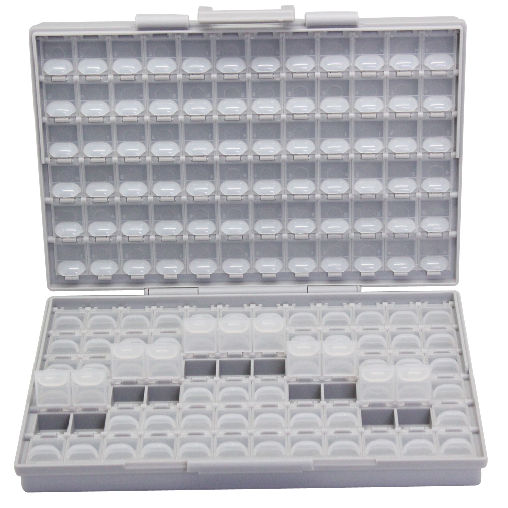 Aidetek BOX-ALL-144 Empty enclosure box w/144 compartments each w/lid SMD 0603