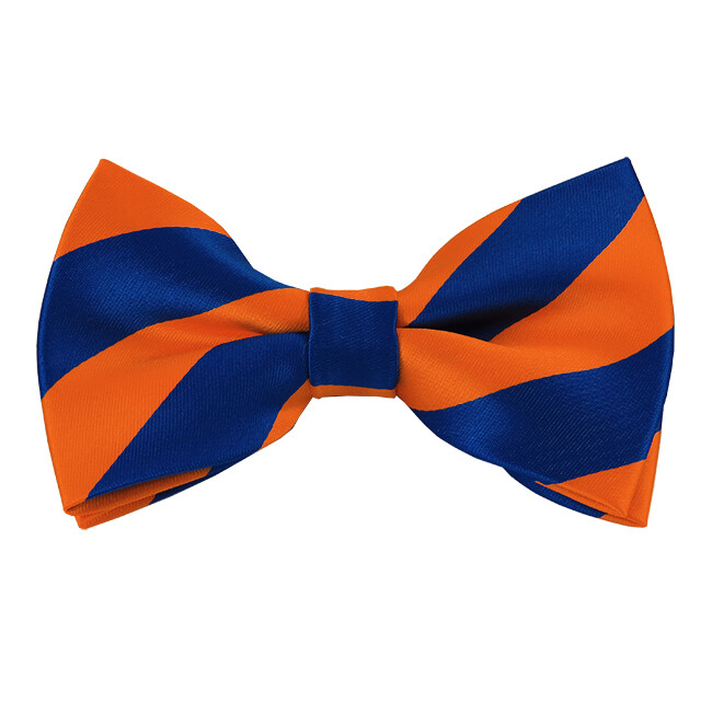 Romario Manzini® Men's collegiate Stripe Pre-Tied Bow Tie (23 colors)