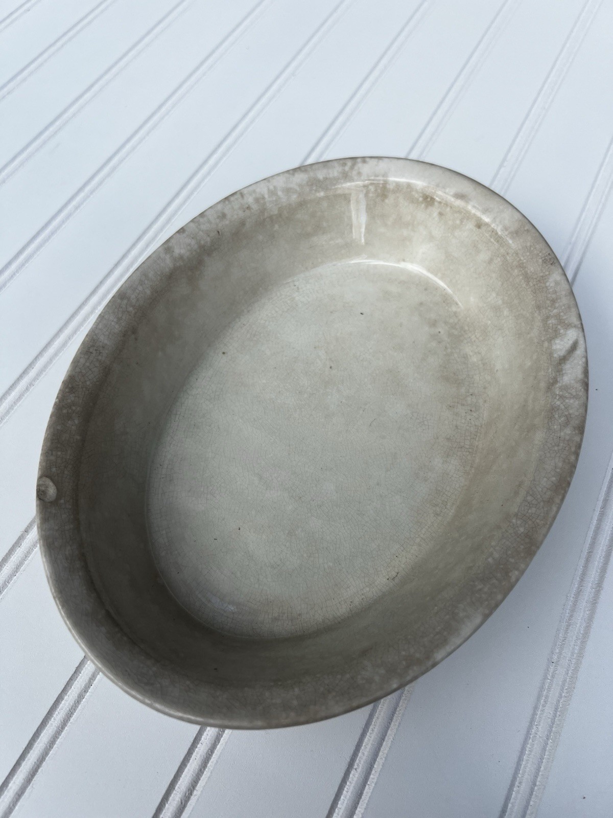 Very Stained Ironstone Oval Serving Dish Very Stained Ironstone Oval Serving Dish