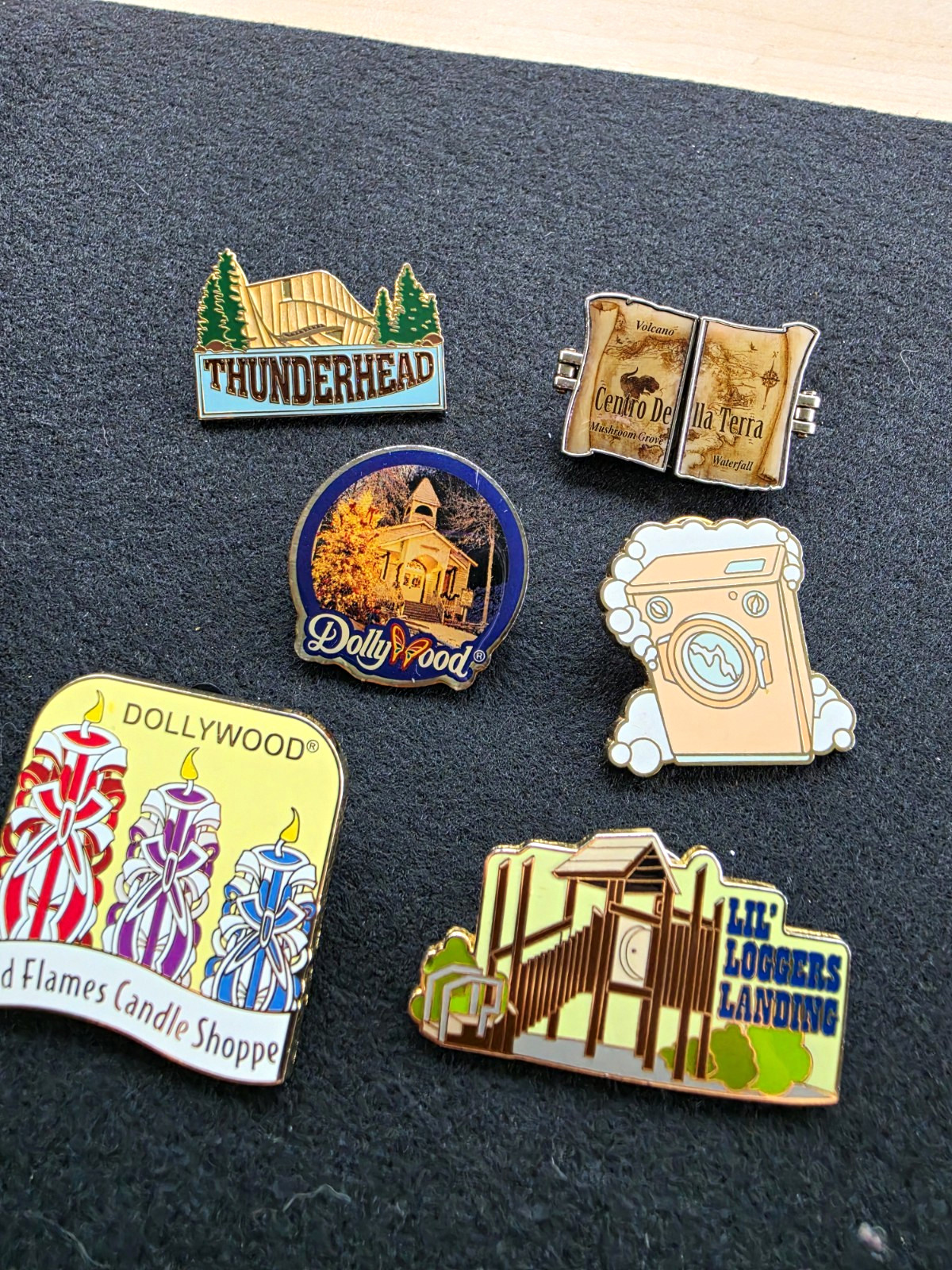 Dollywood Official Pin Trading Lot Of 6 Pins