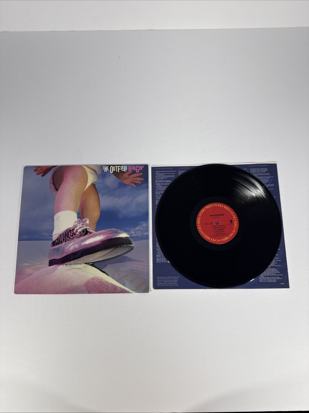 THE OUTFIELD Bangin’ (Record 1987) Used Original Pressing Columbia THE OUTFIELD Bangin’ (Record 1987) Used Original Pressing Columbia