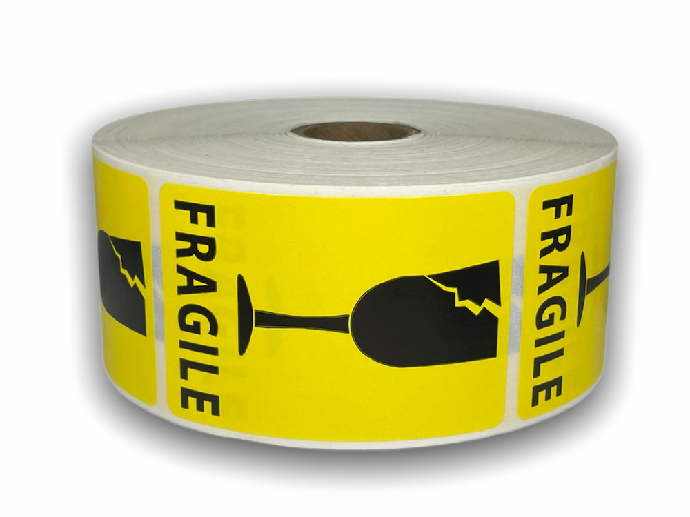 2x3-inch Cracked Glass / Fragile YL Labels Shipping Adhesive Stickers 8RLS/500EA 2x3-inch Cracked Glass / Fragile YL Labels Shipping Adhesive Stickers 8RLS/500EA