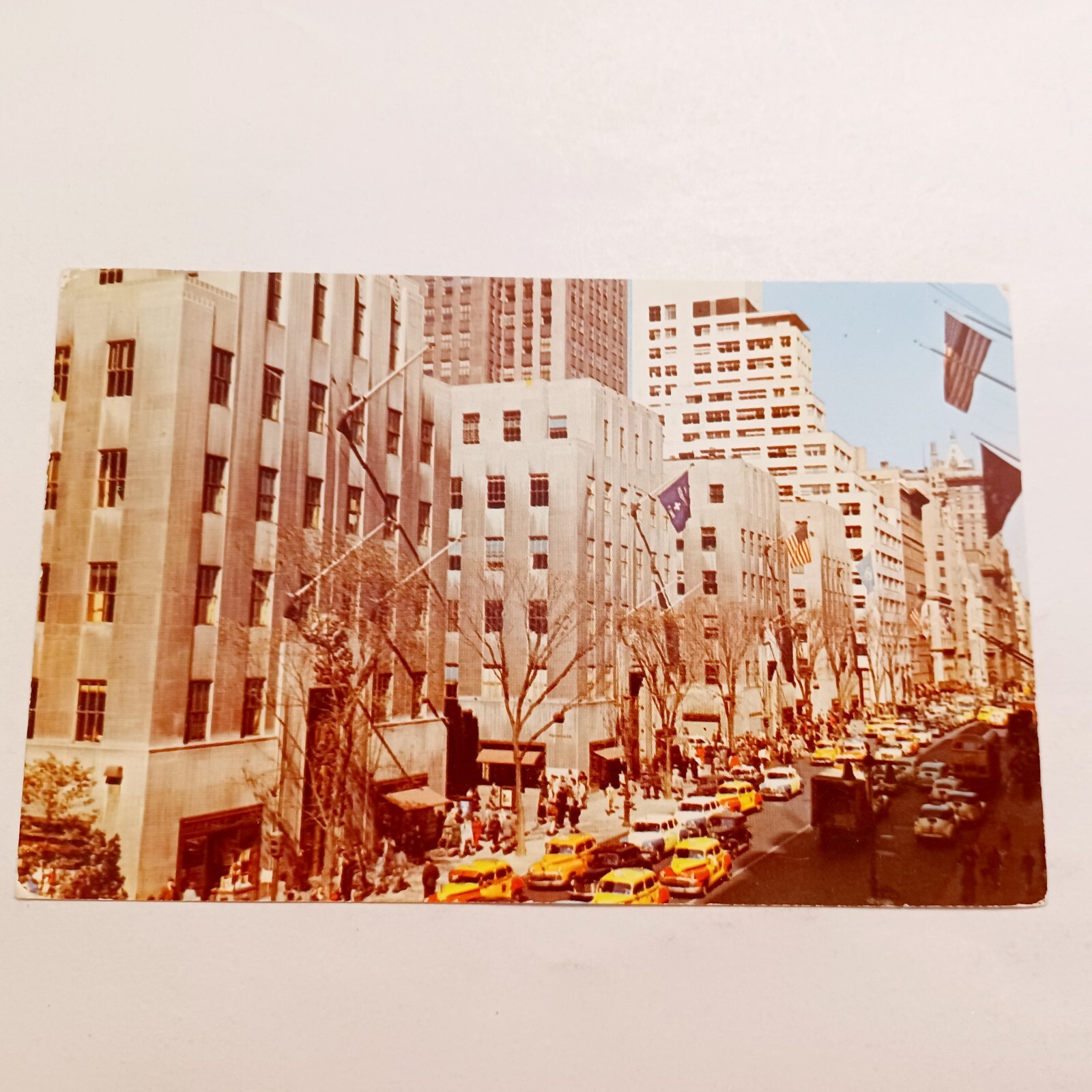Postcard: Fifth Ave-Rockefeller Center-New York City Postcard: Fifth Ave-Rockefeller Center-New York City