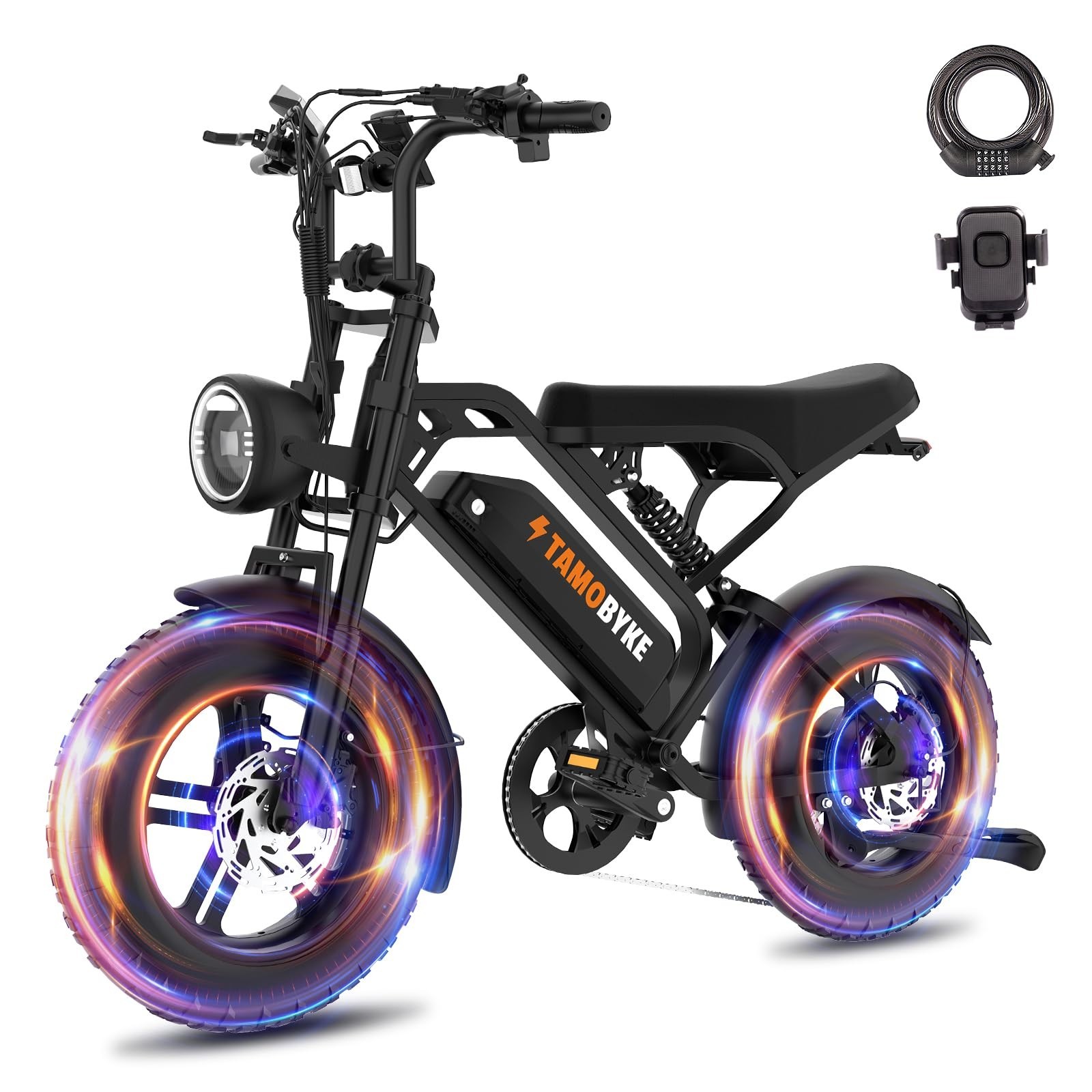 Tamobyke T16 Electric Bike for Teens,1500W 30MPH 48V 15.6Ah 16\