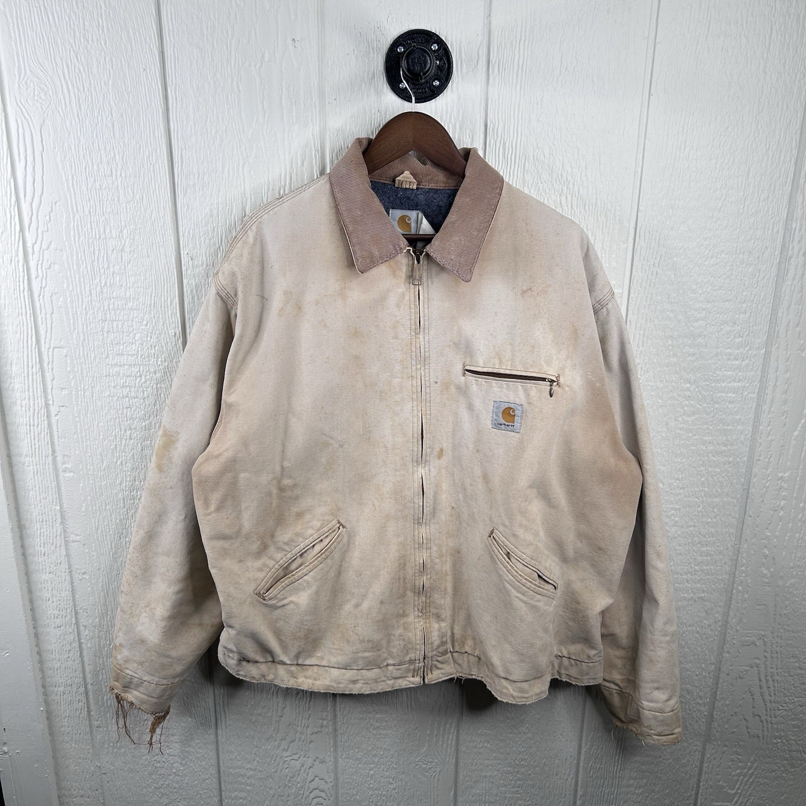 Vintage Carhartt Blanket-Lined Detrout Jacket “Tan” Men’s XL