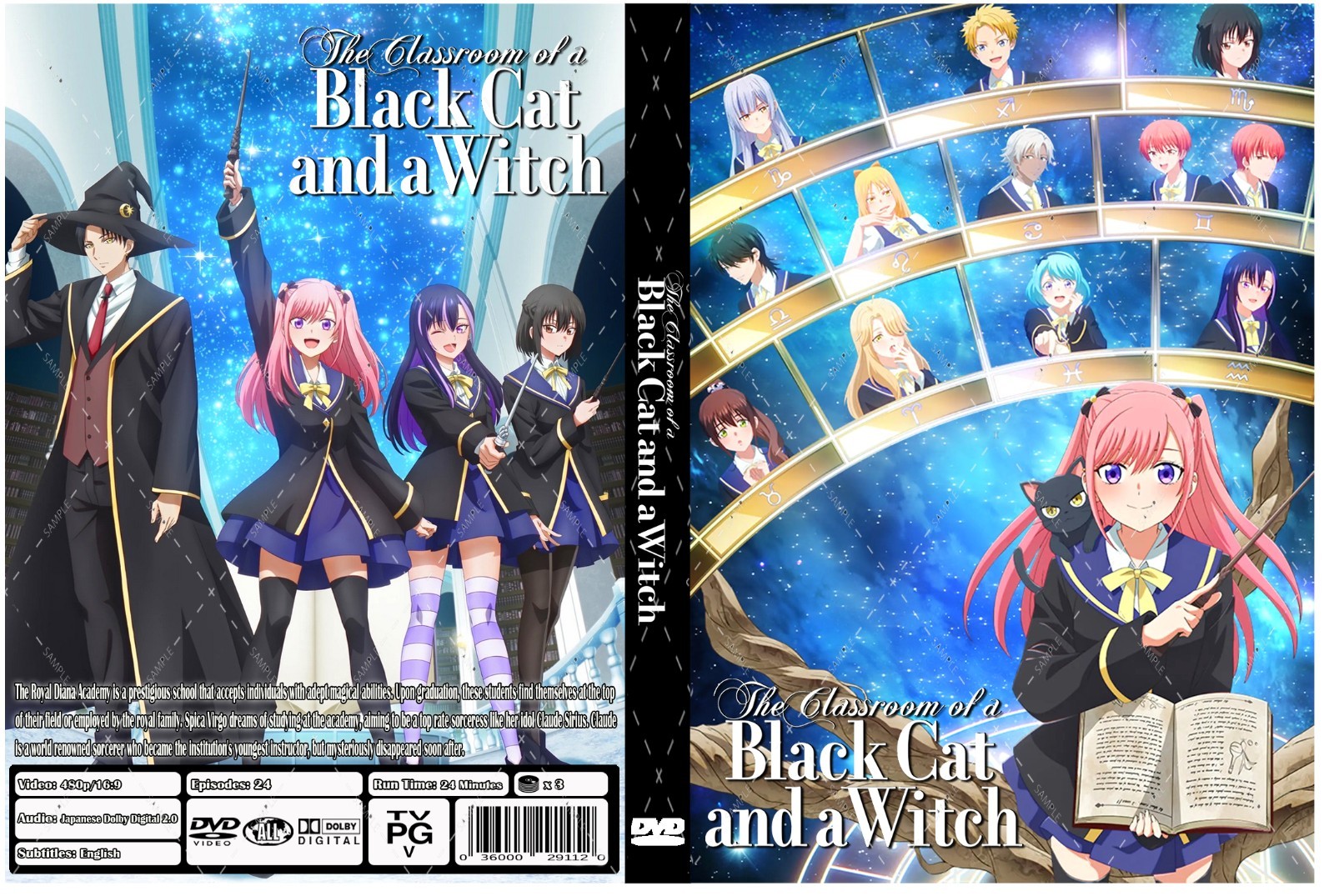 The Classroom of a Black Cat and a Witch Anime Series Episodes 1-24