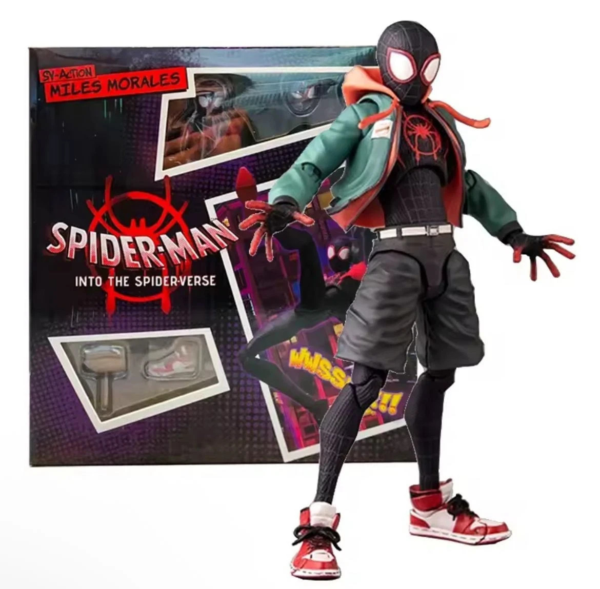 Spider-Man Action Figure✔Miles Morales Into The Spider Verse Toy Gift With Box✔️