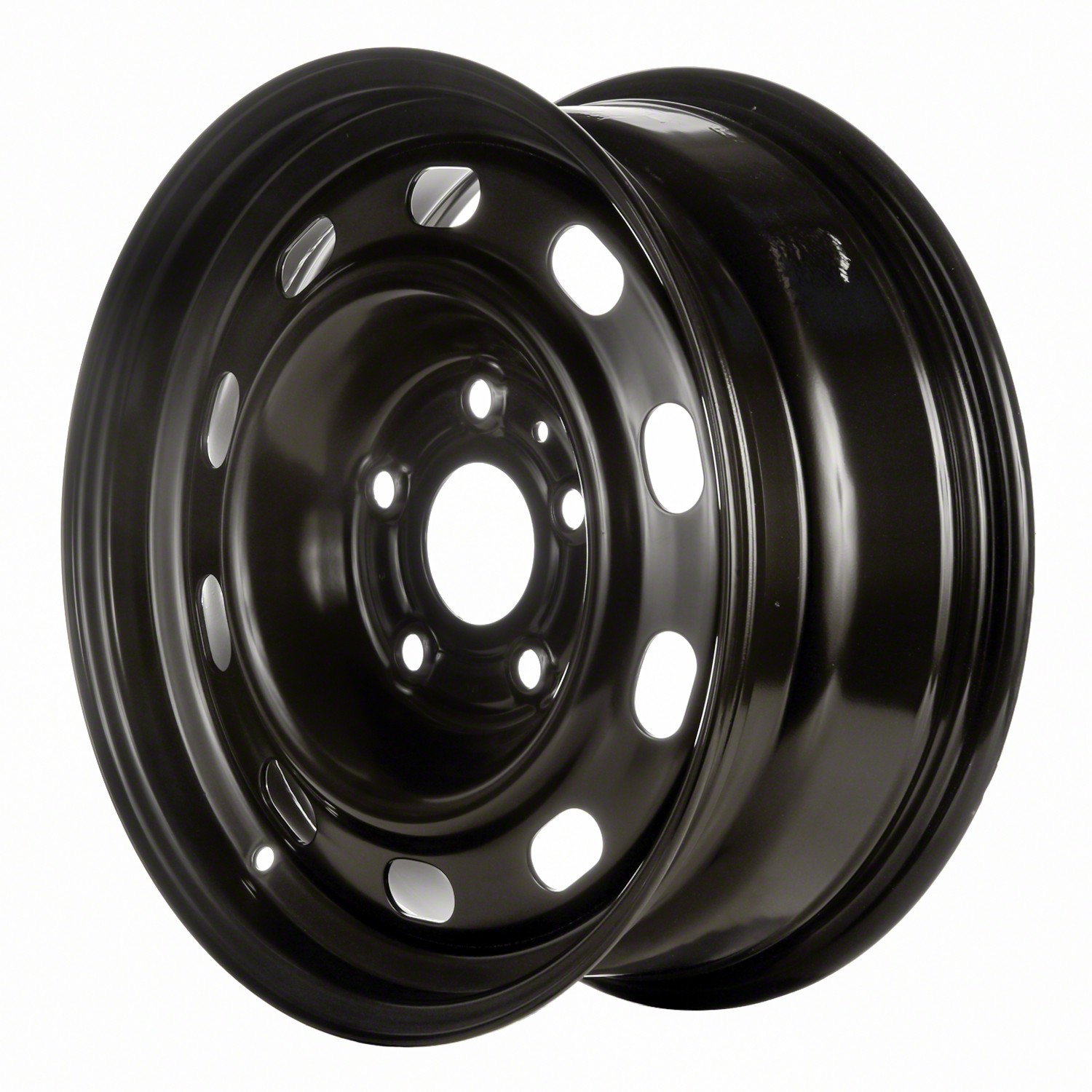 Refurbished Painted Black Steel Wheel 17 x 7