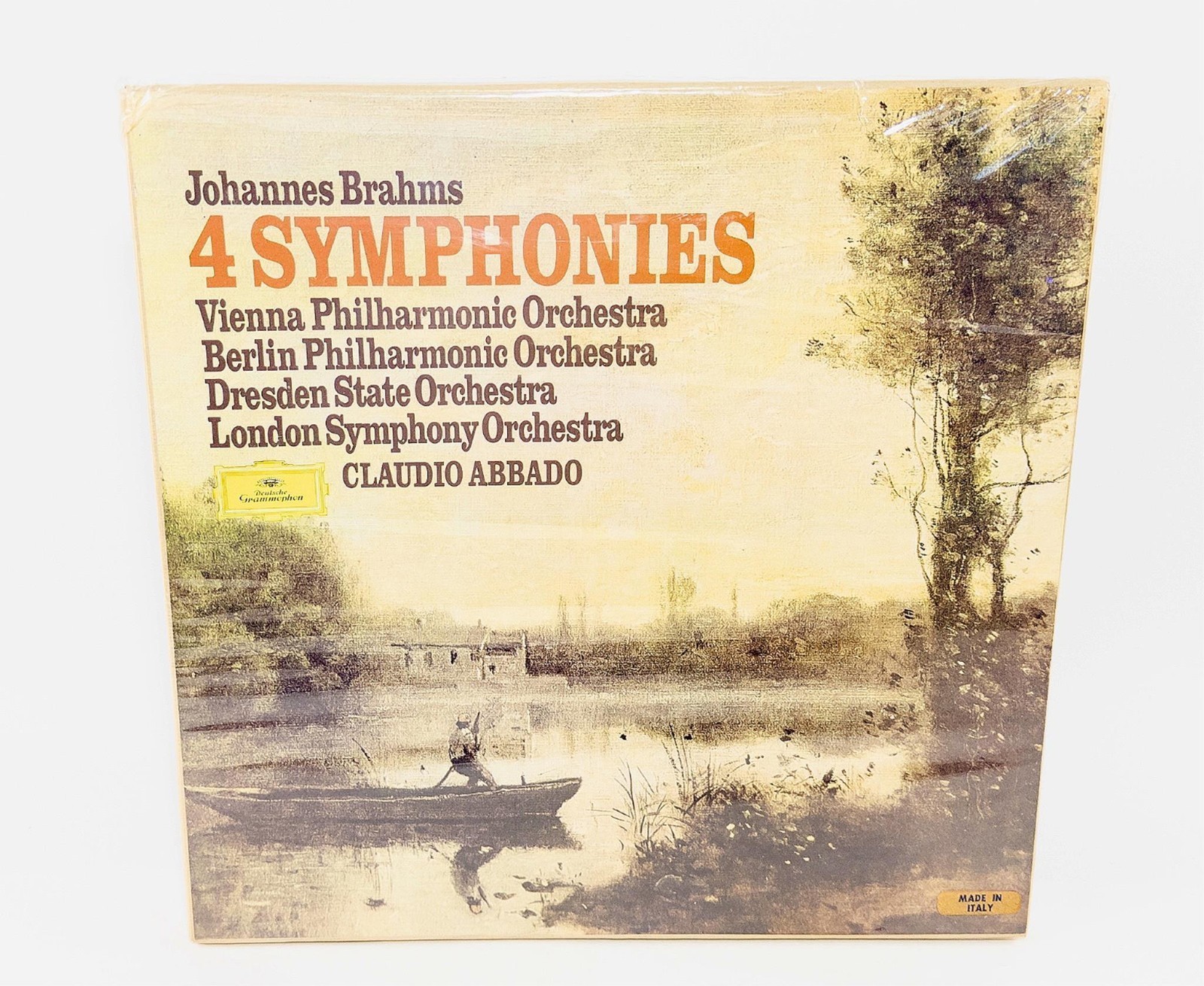 Brahms 4 SYMPHONIES Claudio Abbado Deutsche Grammophon LP Box Set, New, Sealed Brahms 4 SYMPHONIES Claudio Abbado Deutsche Grammophon LP Box Set, New, Sealed