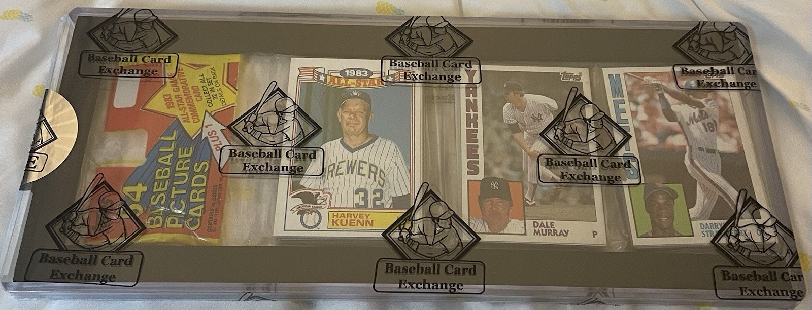 Unopened, 1984 Topps Baseball Rack Pack - Darryl Strawberry On Top - BBCE Cert