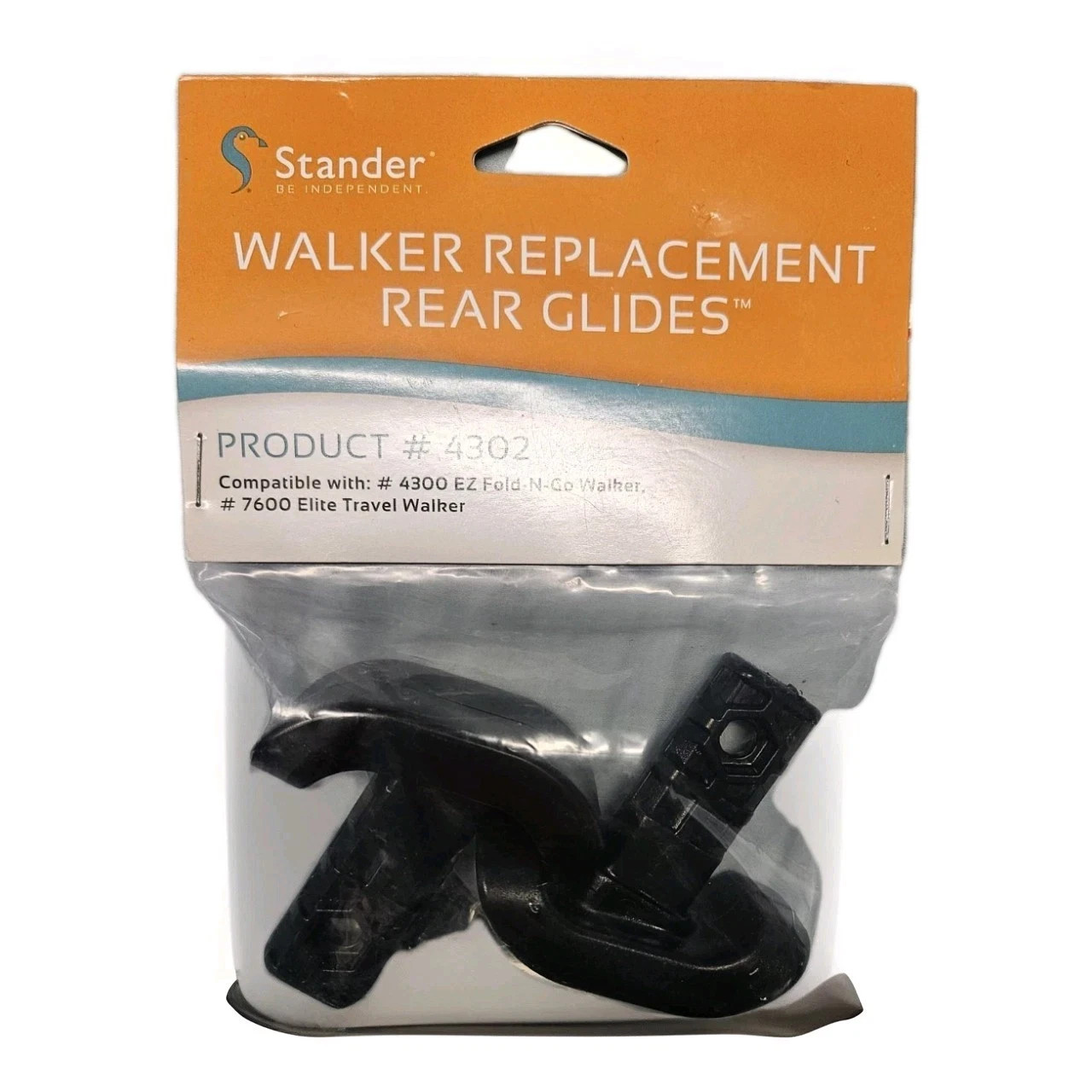 Stander Replacement Glides for EZ Fold-N-Go Walker/ Able Life Space Saver Walker