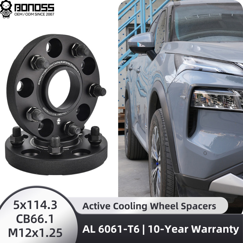 4X BONOSS Nissan 5x114.3 Wheel Spacers 20mm for  Rogue X-Trail T32 T33 Qashqai
