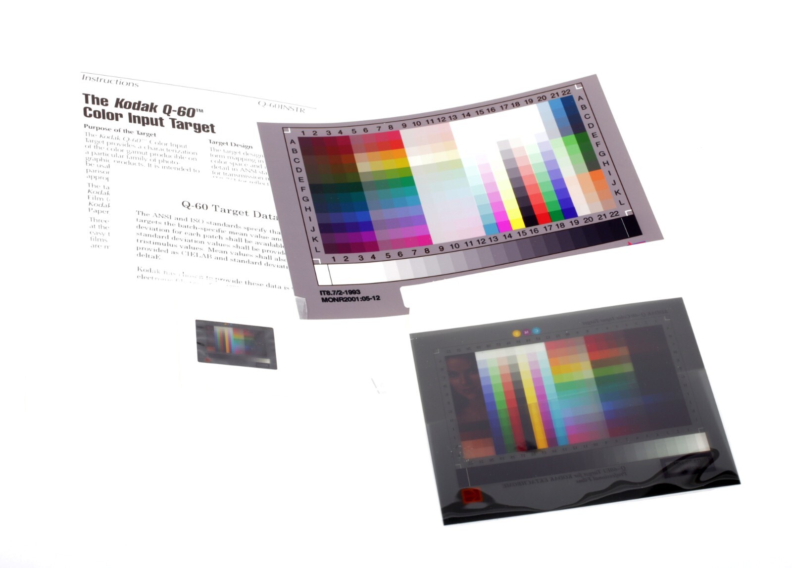 Kodak #Q-60E3 Q-60E1 Color Calibration Target- 35mm Slide + 4X5 slide + more Kodak #Q-60E3 Q-60E1 Color Calibration Target- 35mm Slide + 4X5 slide + more