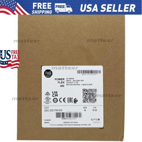 New Sealed AB 22C-D017N103 PowerFlex 400 AC Drive 22CD017N103 US Free Tax