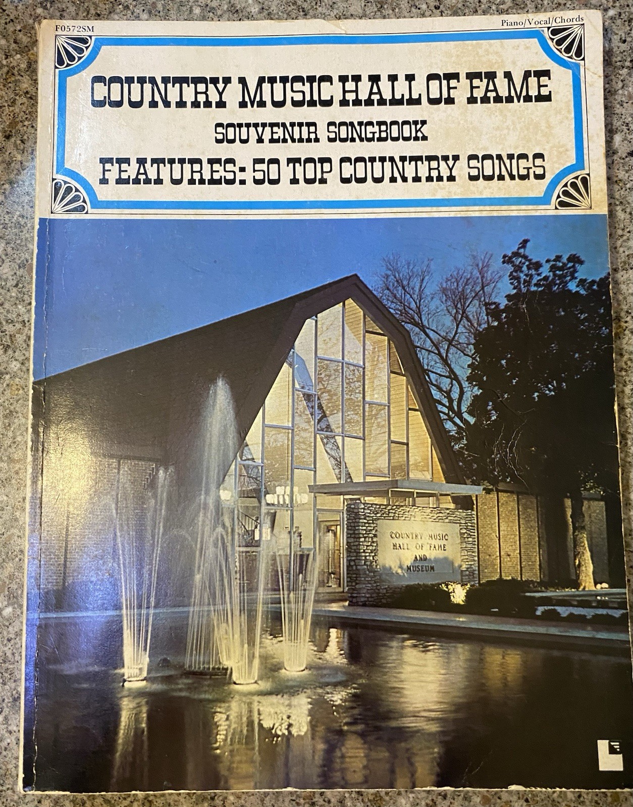 Vintage 1975 Country Music Hall of Fame Souvenir Songbook 50 Top Songs Piano