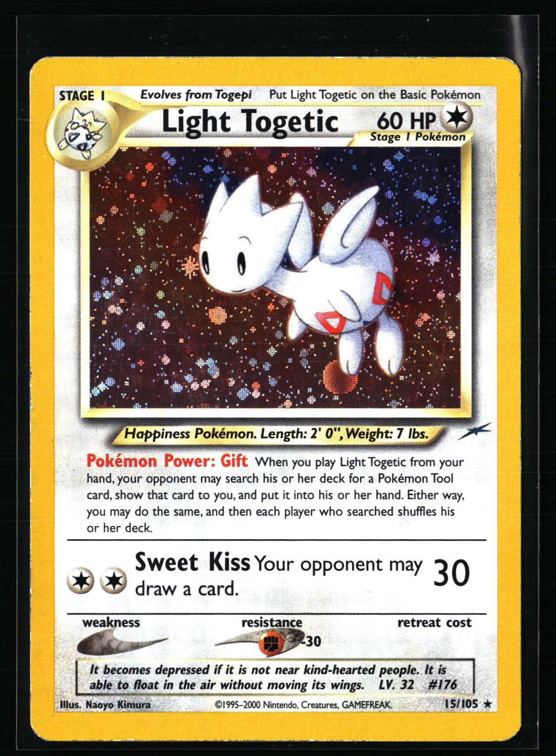 Light Togetic Neo Destiny #015/105 Holo Rare, Holo PHOTOS AVAILABLE DM