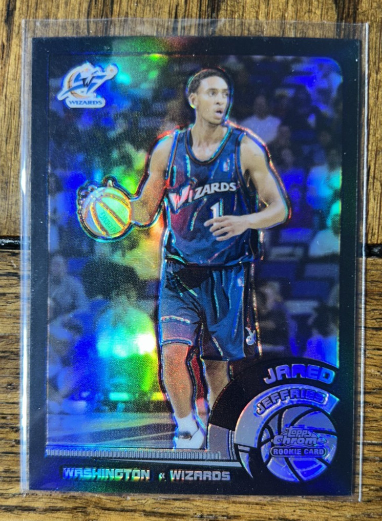 /99 2002-03 Topps Chrome Black Refractor #134 Jared Jeffries Wizards /99 2002-03 Topps Chrome Black Refractor #134 Jared Jeffries Wizards