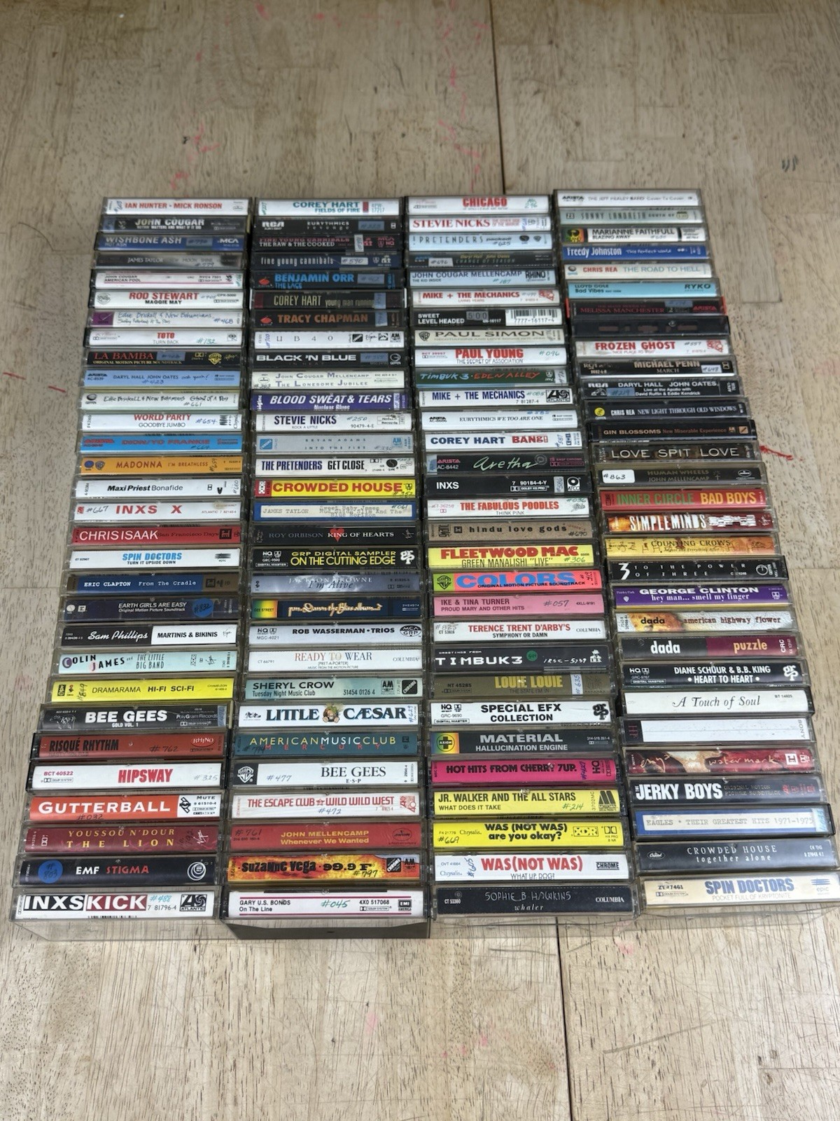 Huge Lot of 120 Pop Soft Rock Dance Soul New Wave Cassette Tapes 70s 80s 90s