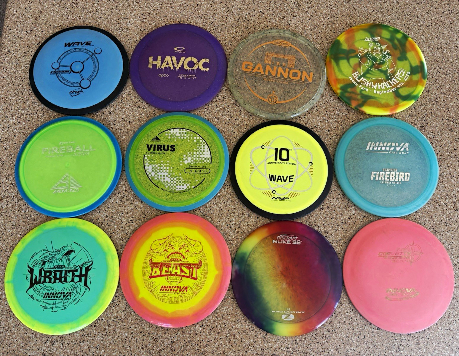 Mixed Brands Lot of 10 Disc Golf Discs. MVP Axiom Innova Discraft latitude 64 Mixed Brands Lot of 10 Disc Golf Discs. MVP Axiom Innova Discraft latitude 64