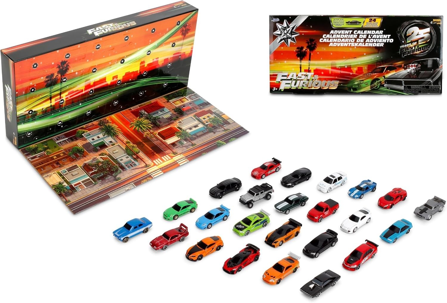 Jada Nano 1.65″ Fast & Furious 25th Anniversary Advent Calendar 24 Cars 37872 Jada Nano 1.65″ Fast & Furious 25th Anniversary Advent Calendar 24 Cars 37872