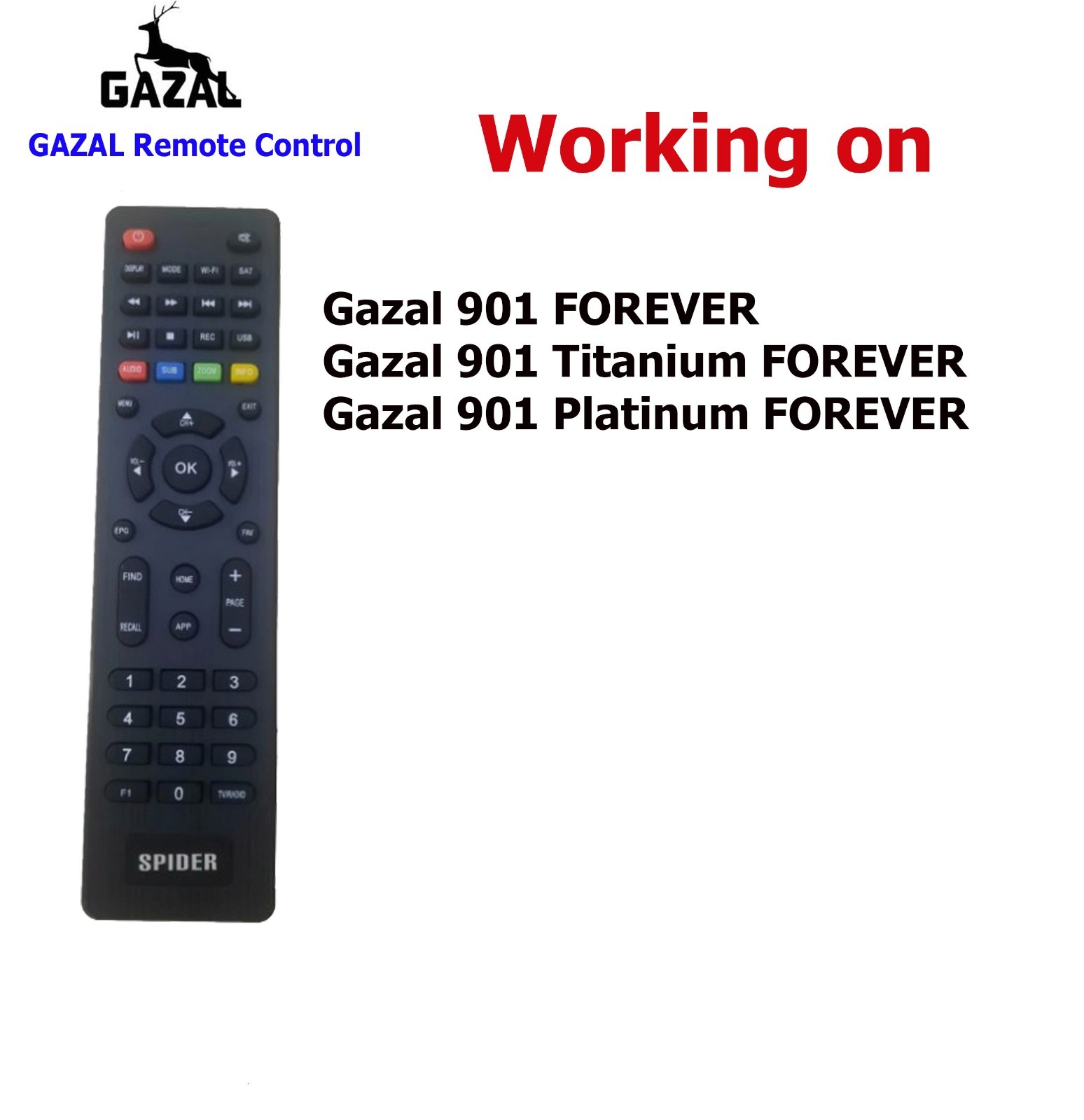 Gazal R-901 Forever Receiver Remote Control working on R-901 models Read to use Gazal R-901 Forever Receiver Remote Control working on R-901 models Read to use