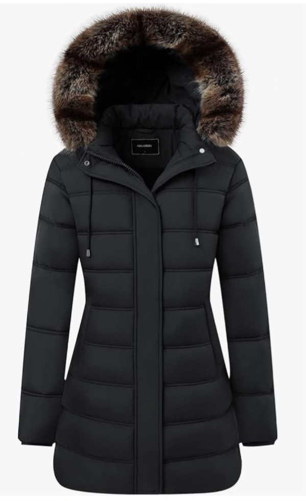 TYBBNY Women\'s Winter Coat Waterproof Long Puffer Jacket with Detachable Hood