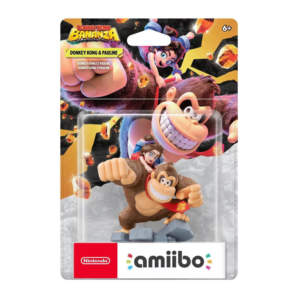 Nintendo amiibo Donkey Kong Bananza Donkey Kong and Pauline Figure