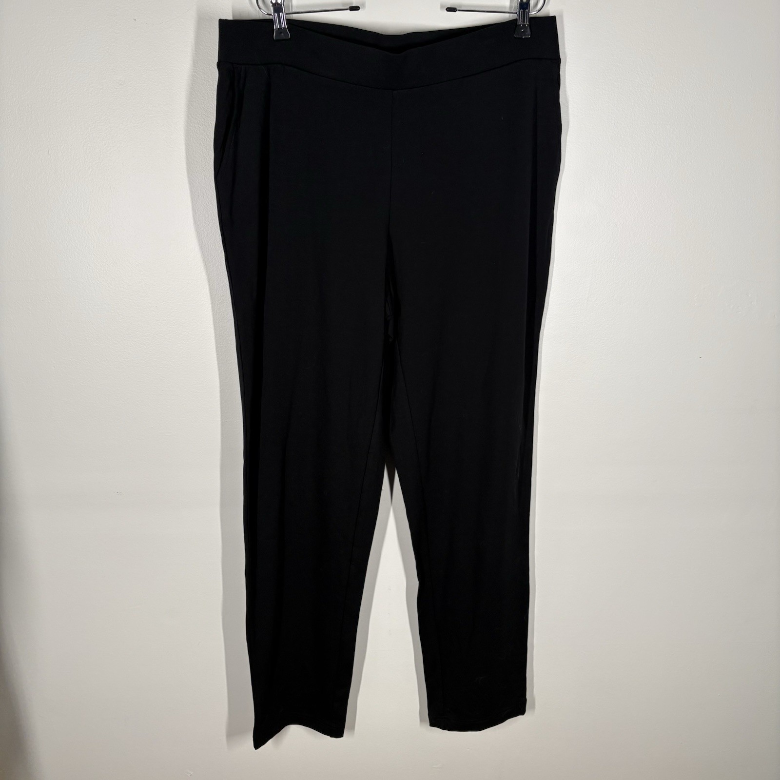 J.Jill Pure Jill Women L Black Affinity French Terry Slim Leg Pants NWOT J.Jill Pure Jill Women L Black Affinity French Terry Slim Leg Pants NWOT