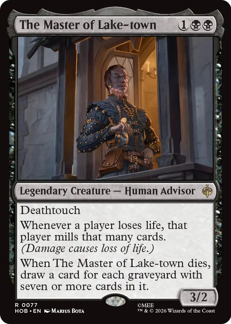THE MASTER OF LAKE-TOWN x1 mtg NM-M The Hobbit 1 Rare