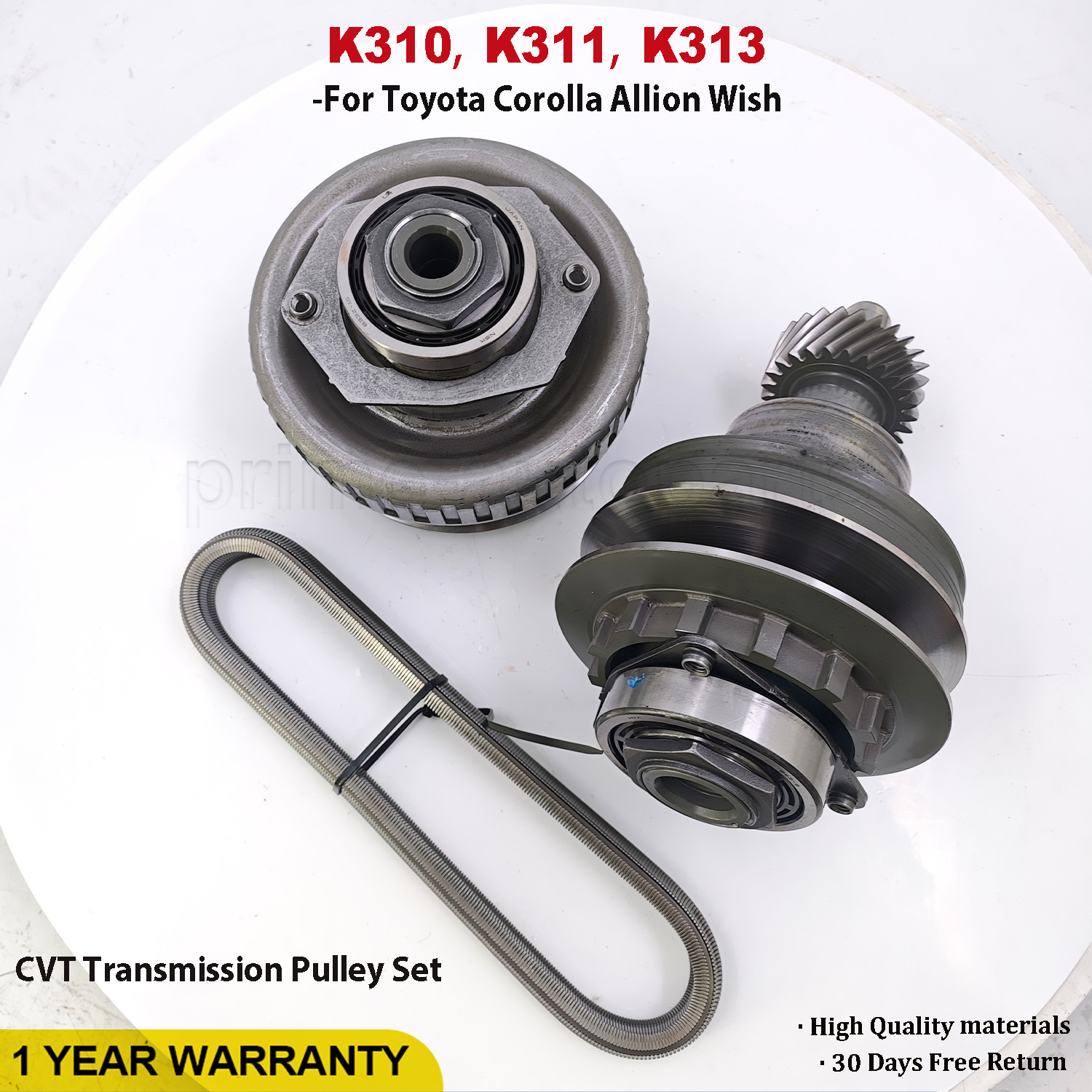 New K313 K310 CVT Transmission Pulley Set & Belt Chain For Toyota Corolla Allion New K313 K310 CVT Transmission Pulley Set & Belt Chain For Toyota Corolla Allion