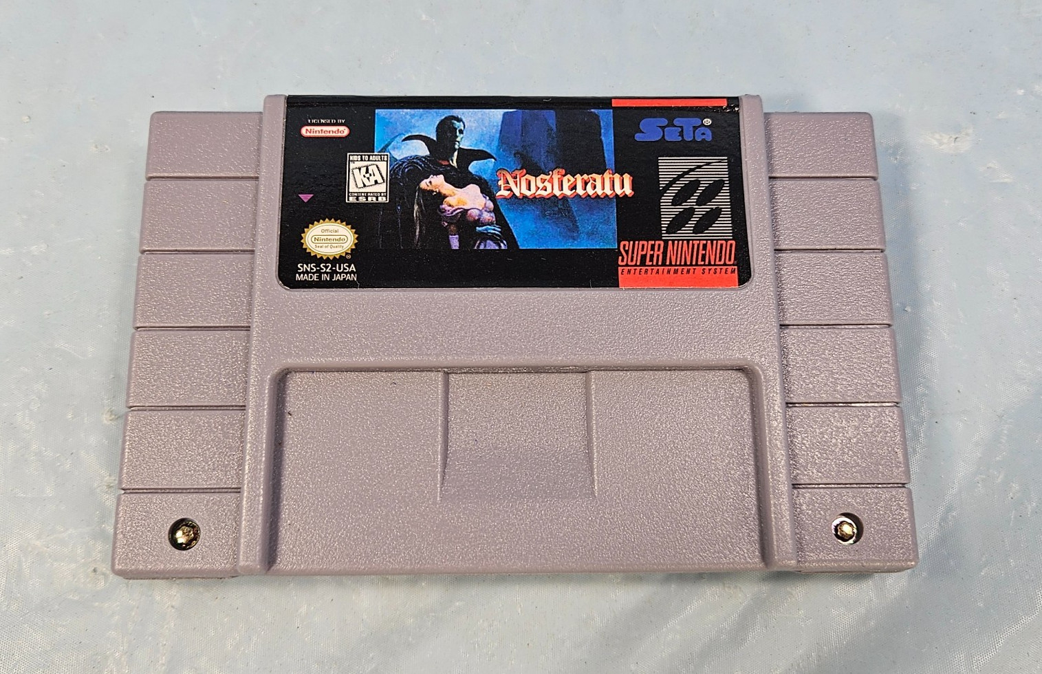 Vintage SNES Seta Super Ninteno Nosferatu Game Untested Vintage SNES Seta Super Ninteno Nosferatu Game Untested