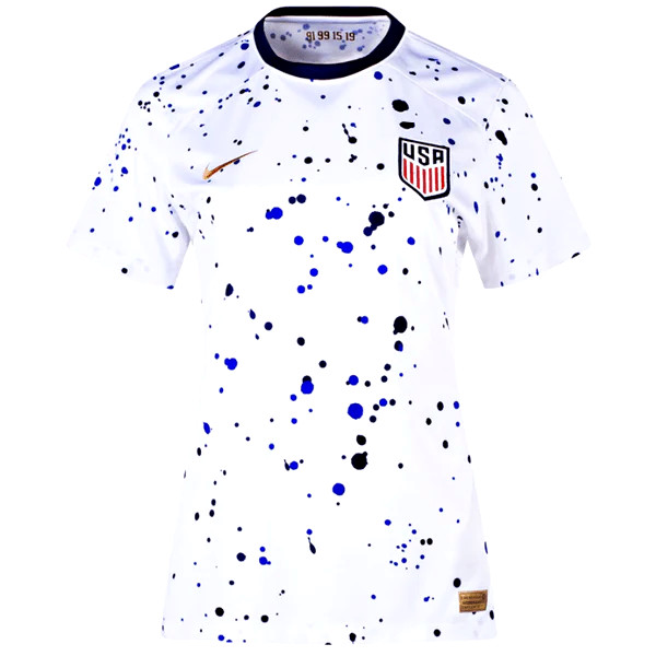 Nike USMNT Womens Authentic Home White 2023 Soccer Jersey